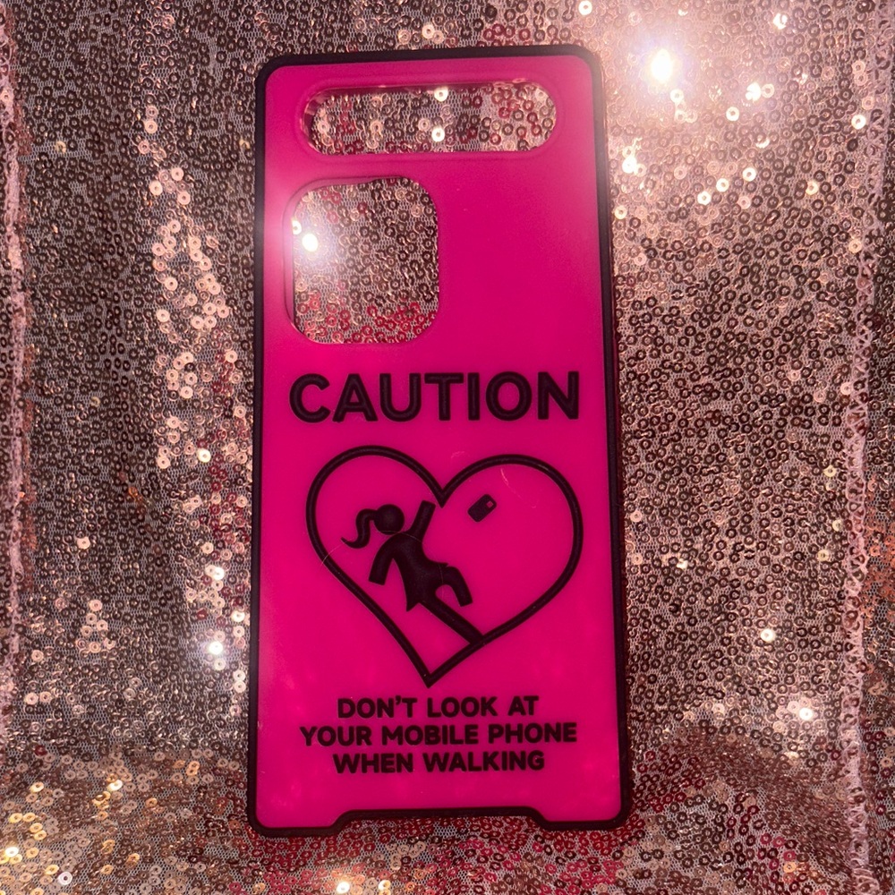 Pink Caution 12/13 Pro Max Phone Case